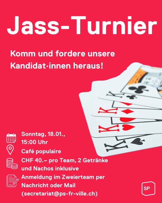 Image Jassturnier im Caf&eacute; populaire